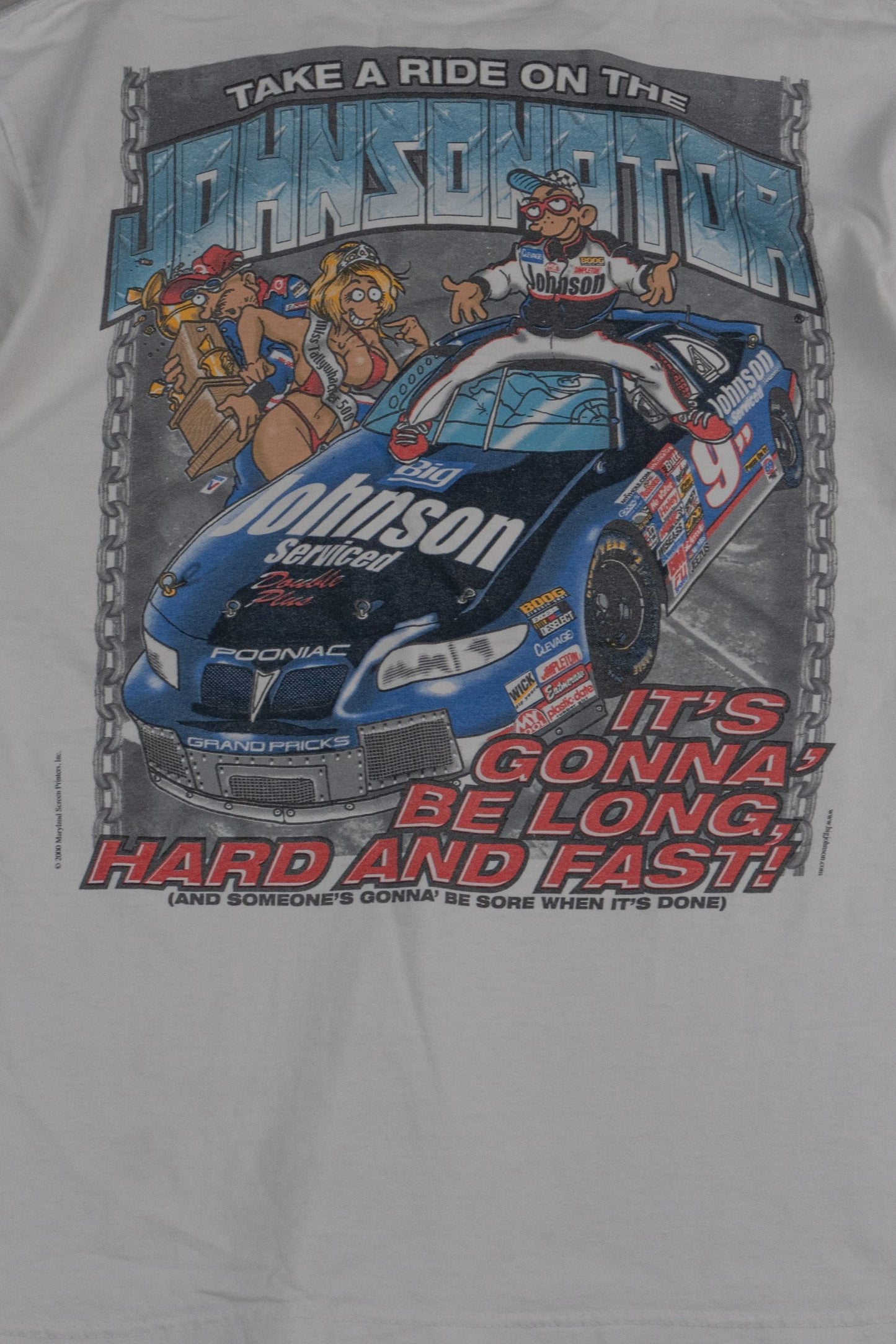 Vintage 1990s Big Johnson Racing T-shirt