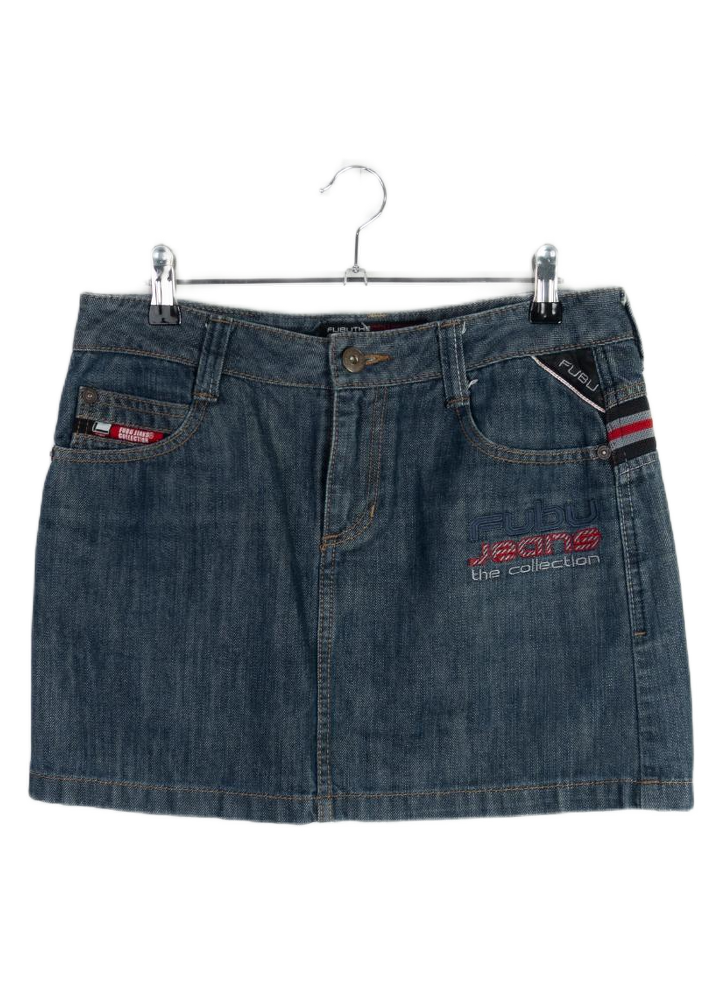 Vintage Fubu Denim Mini Skirt