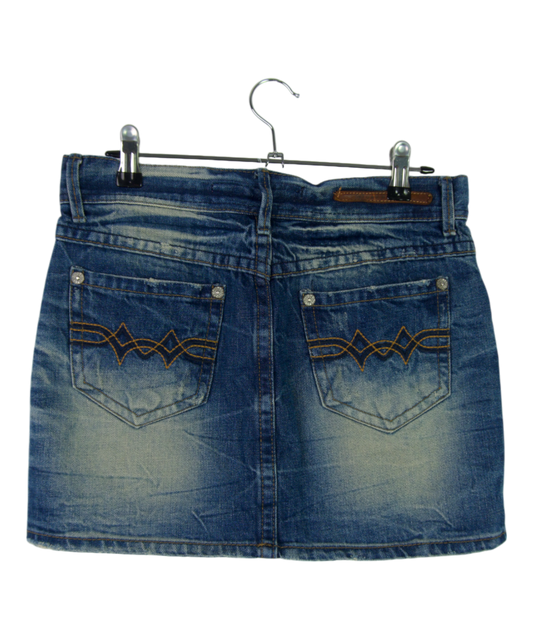 Hot Pepper Embroidered Skirt