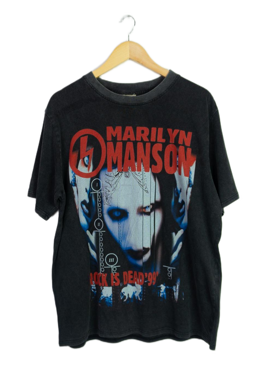 Vintage 00s Marilyn Manson Rock Is Dead Tour Tee