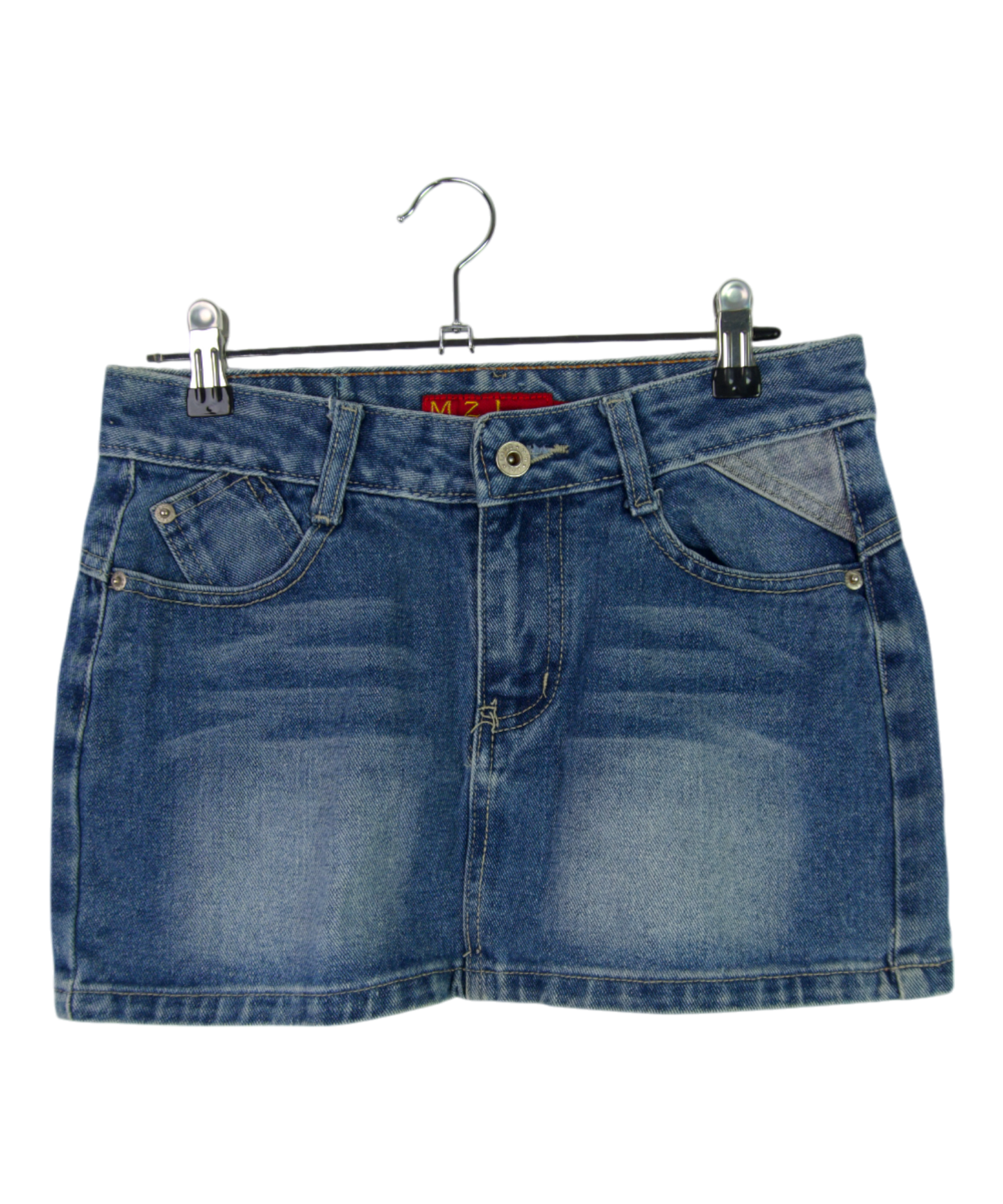 MZL Jeans Embroidered Pocket Skirt