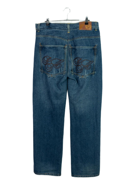 Vintage Baggy Phat Farm Monogram Jeans