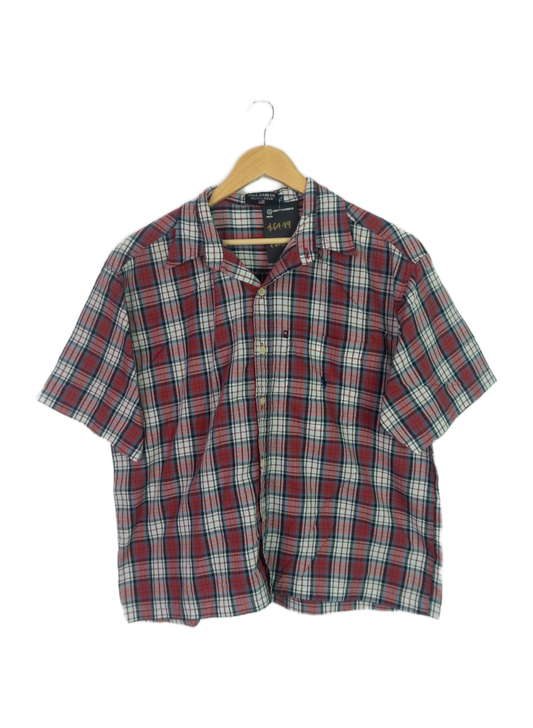 Vintage Polo Cropped Button Up Red