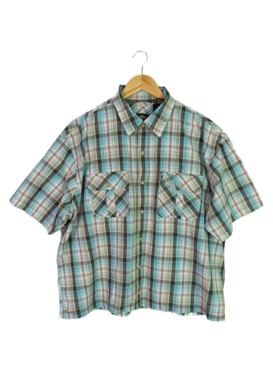 Vintage Timberland Cropped Button Up Teal