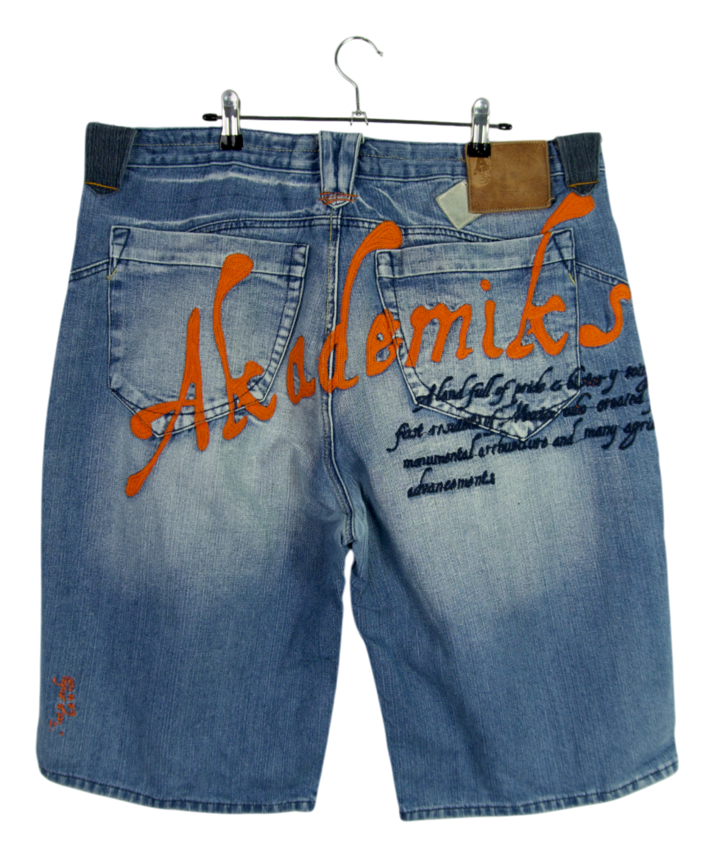 Vintage Akademiks Denim Shorts Graffiti Script