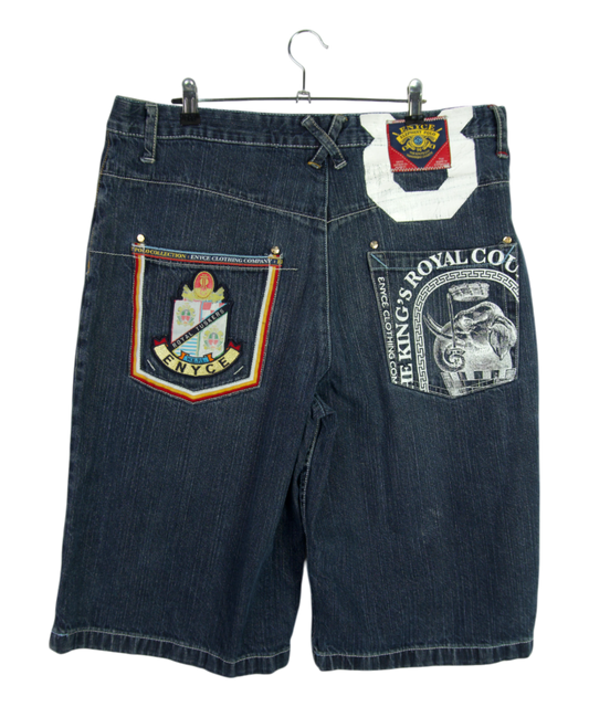 Vintage Enyce Denim Shorts Royal Crest