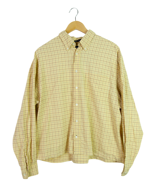 Vintage Gap Cropped Longsleeve Button Up – Yellow