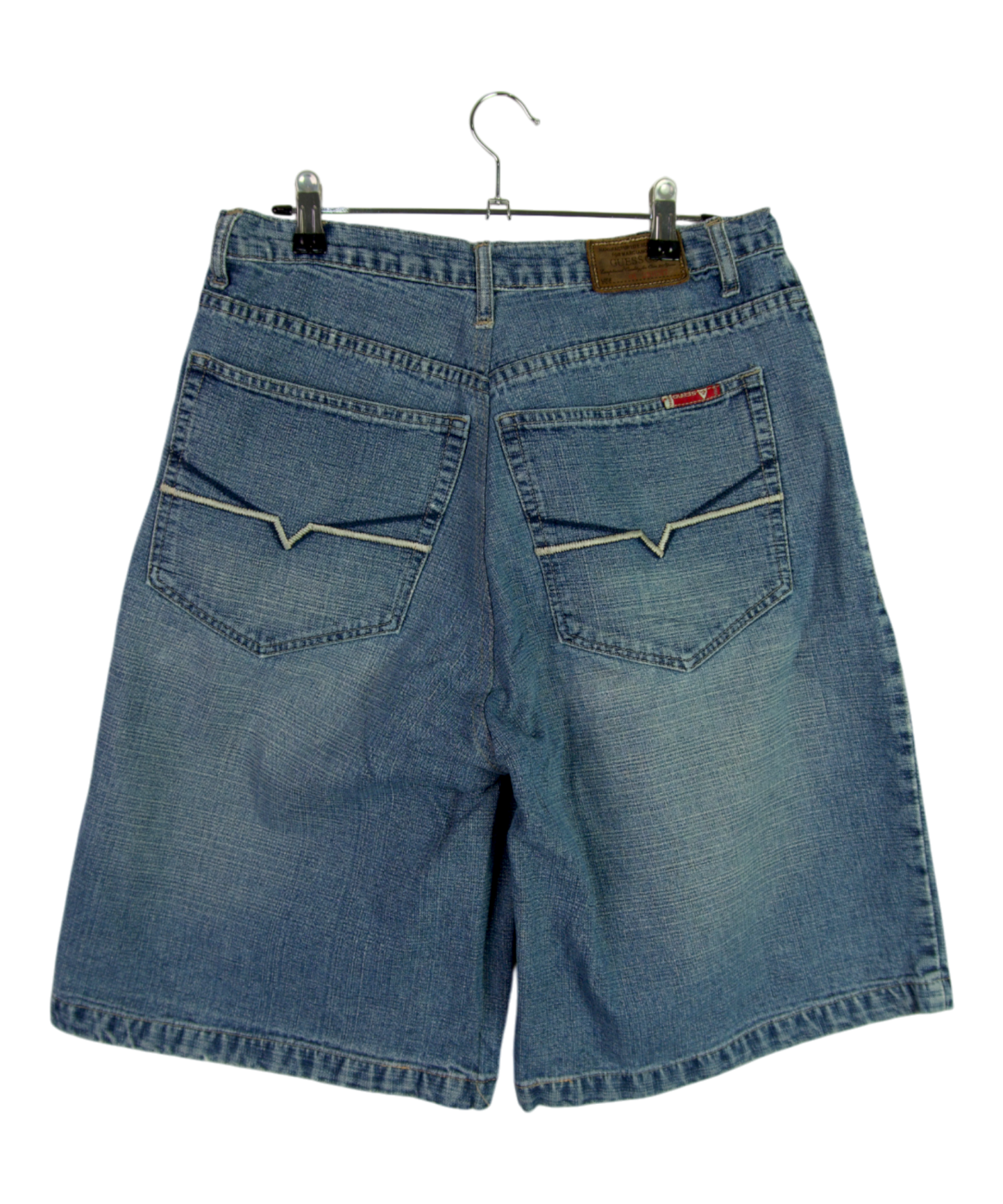 Vintage Guess Denim Shorts Chevron Pocket