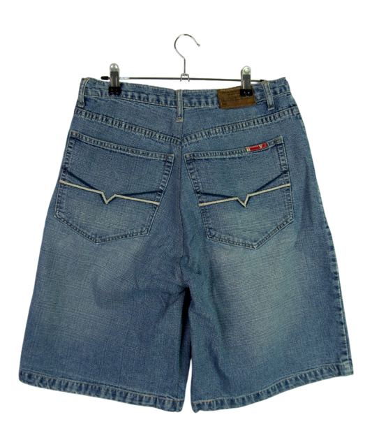 Vintage Guess Denim Shorts Chevron Pocket