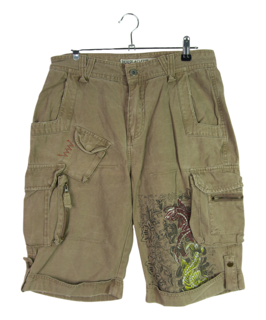Vintage Mezaguz Dragon Graphic Cargo Shorts