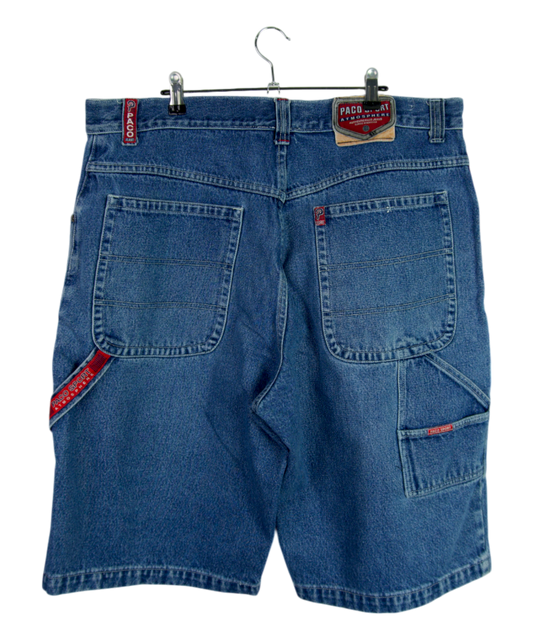 Vintage Paco Sport Denim Shorts Red Tab