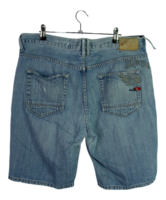 Vintage Quiksilver Denim Shorts Light Wash